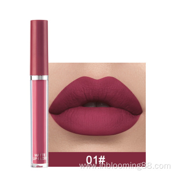 Wholesale Makeup Matte Pink Private Label Lip Gloss